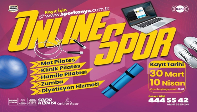 KADINLARA ÖZEL “ONLINE SPOR” KAYITLARI BAŞLADI